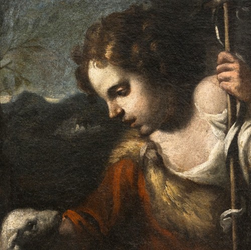 Paintings & Drawings  - Saint John the Baptist as a Child - Emilian school of the 17th century